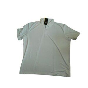 Callaway Size XXXL 3XL Men's White Opti Dri UPF 50 Golf Shirt NWT